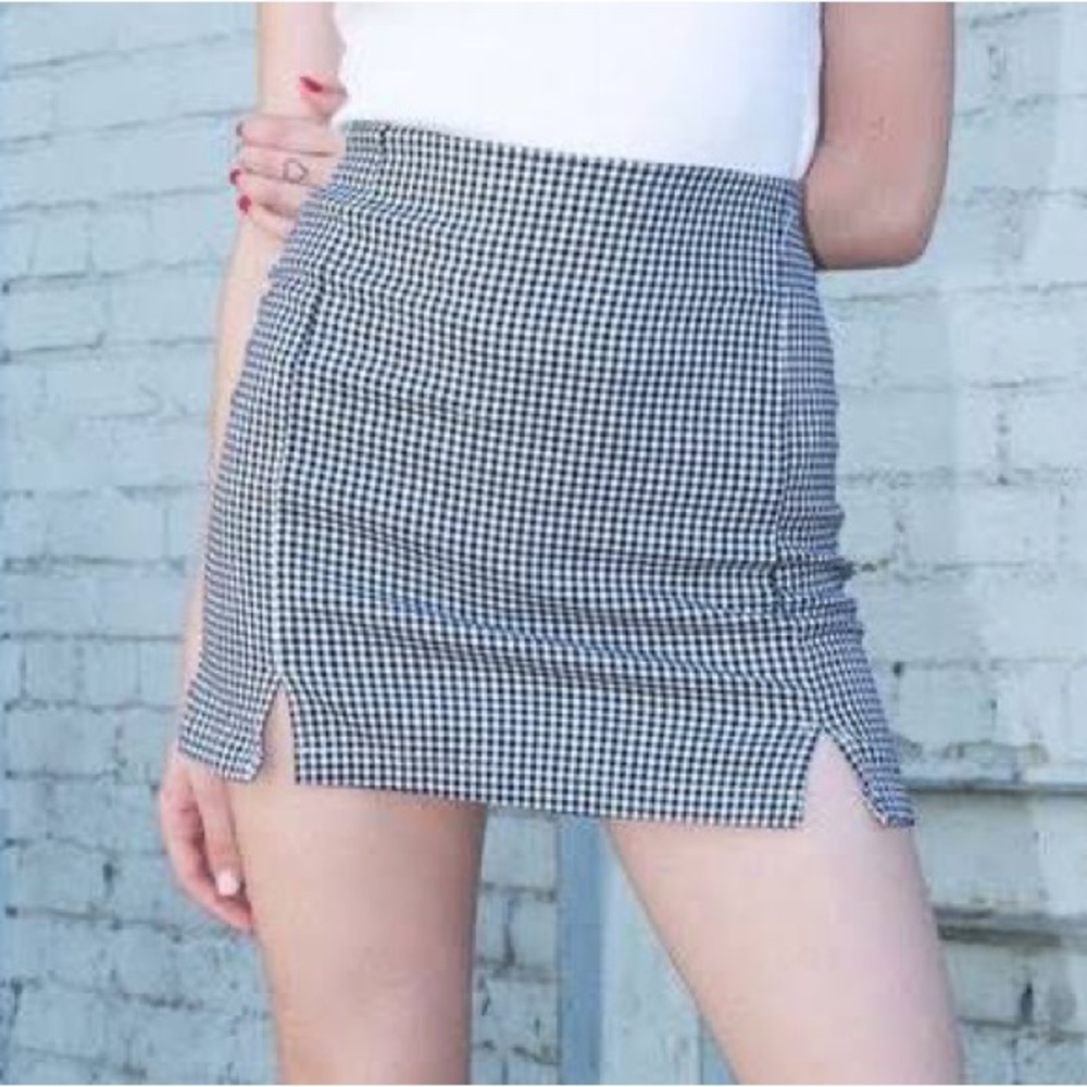 Gingham Brandy Melville Cara Skirt